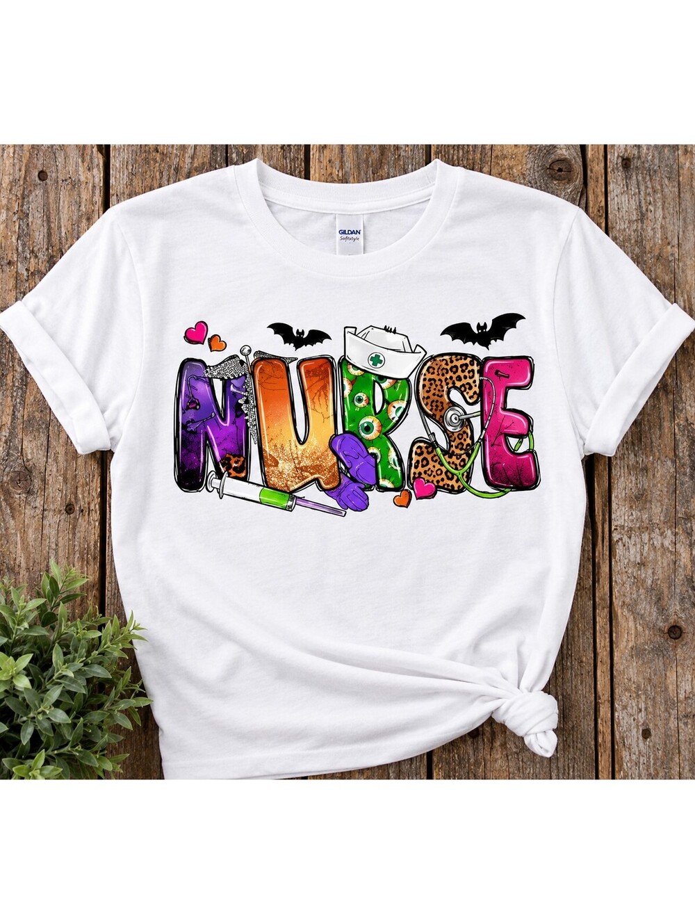 White Nurse Graphic T-Shirt